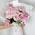 Dozen Pink with Tulips